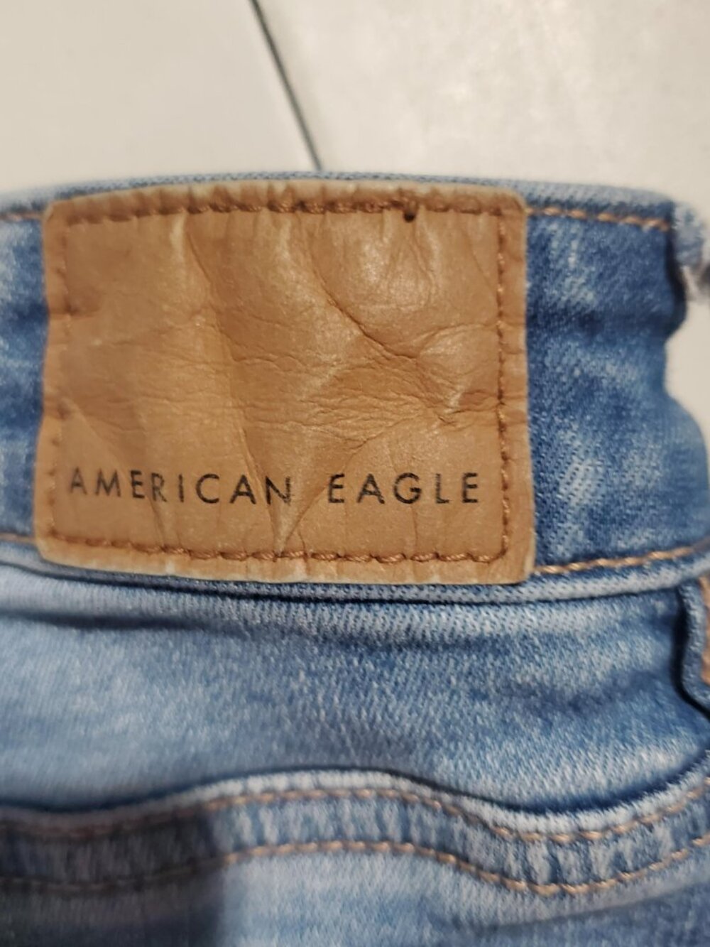 American Eagle High-Rise Shortie Festival Denim Shorts Sz 16 - Picture 12 of 16